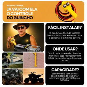 GUINCHO ELÉTRICO 12 VOLTS