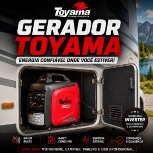Gerador de Energia à Gasolina TG2200iSPX-220 4T 220V TOYAMA